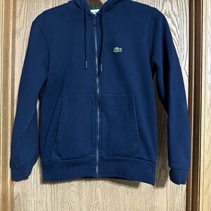 Lacoste Deep Blue Zip-Up Hoodie